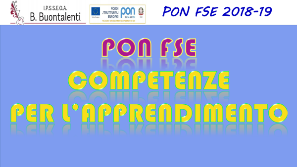 Progetti PON FSE 2018-19